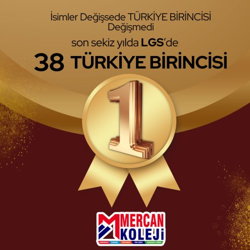 LGS'de 38 TÜRKİYE BİRİNCİSİ Mercan Koleji Ortaokulu Malatya Türkiye En İyi Özel Okul Kolej